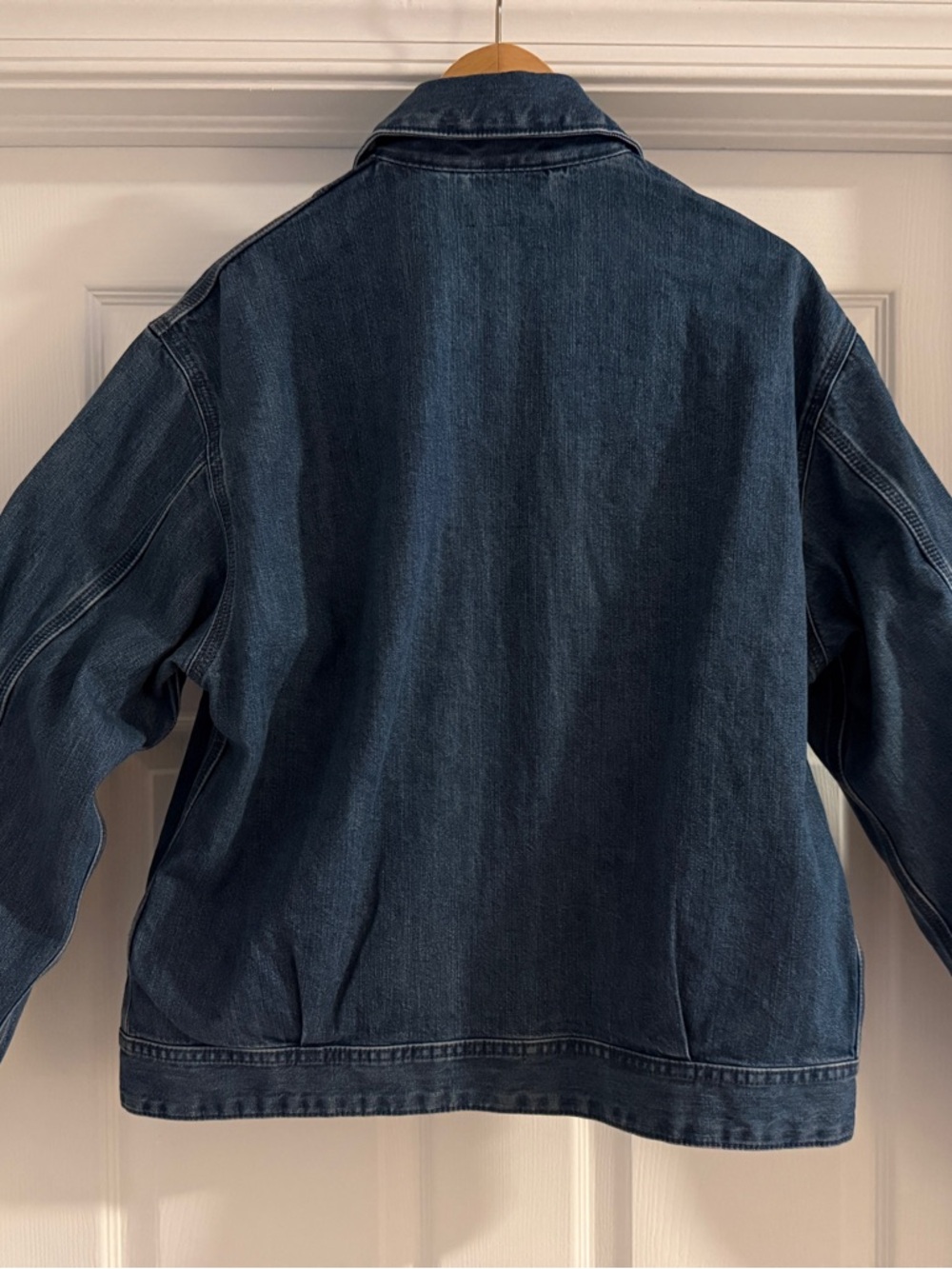 Unisex Zip-Up Blouson Jacket | Denim - Picture 3 of 9